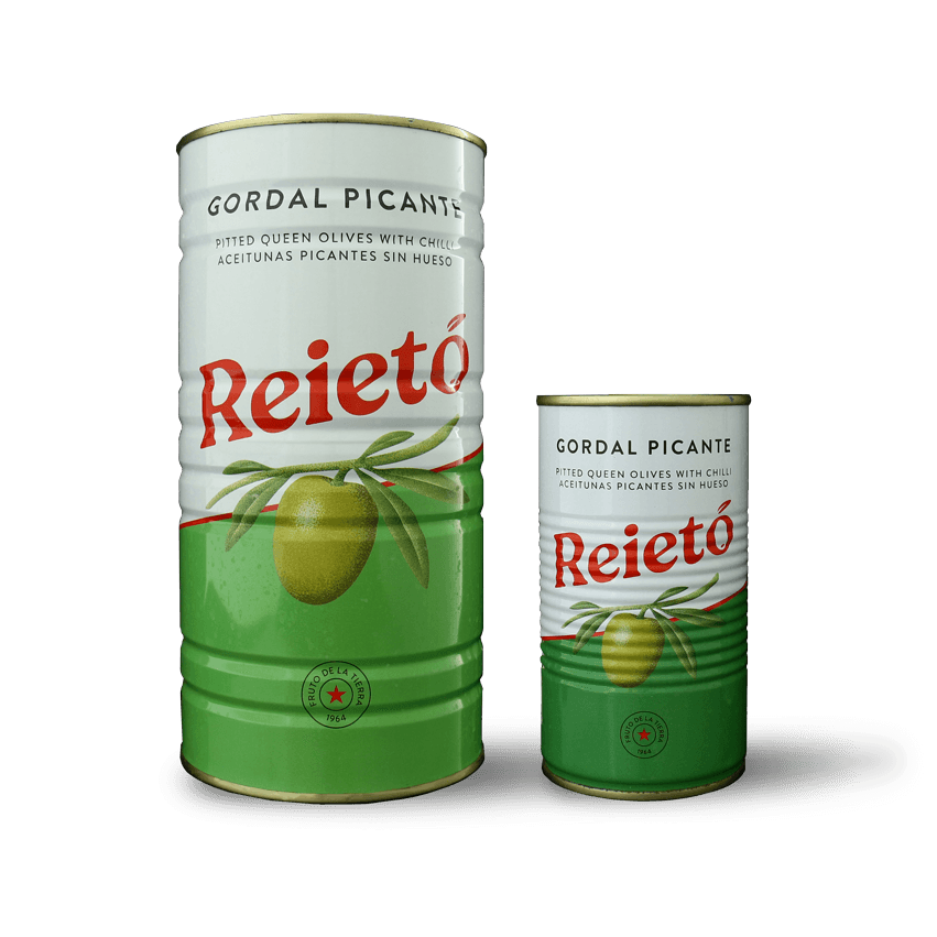 Perelló Spicy Gordal Olives - 600g and 150g Tins