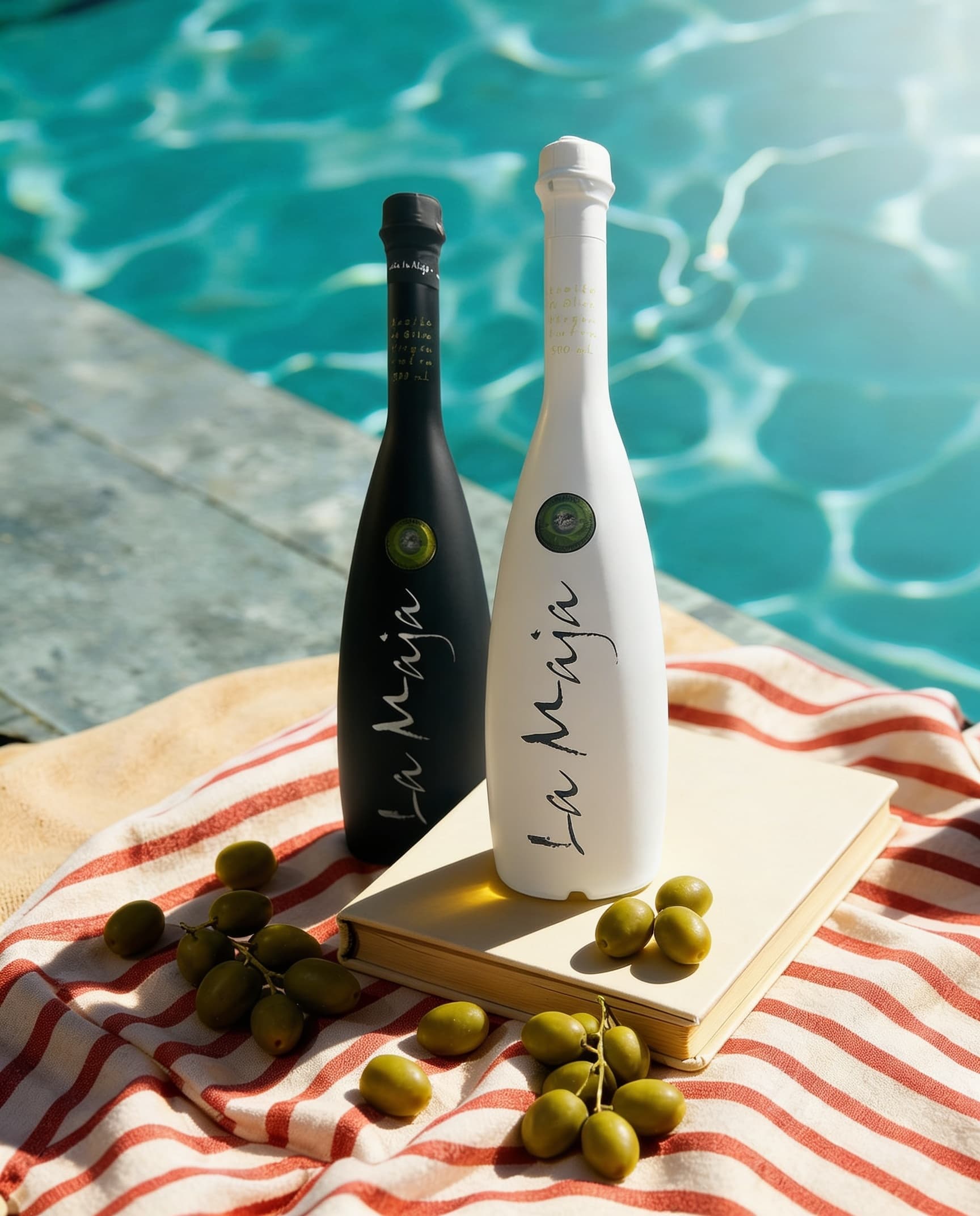botellas de la maja en verano 