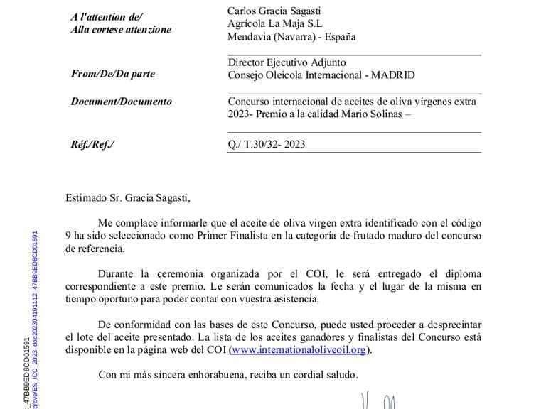 Mario Solinas 2023 — Finalistas